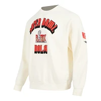 Men's Pro Standard Cream Super Bowl LIX Fleece Crewneck Sweatshirt