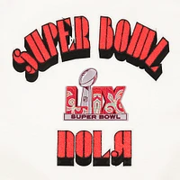 Men's Pro Standard Cream Super Bowl LIX Fleece Crewneck Sweatshirt
