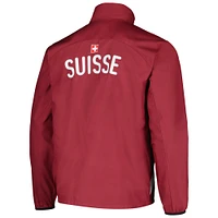 Men's Puma Red Switzerland National Team 2024 Pre-Match Full-Zip Hoodie Jacket