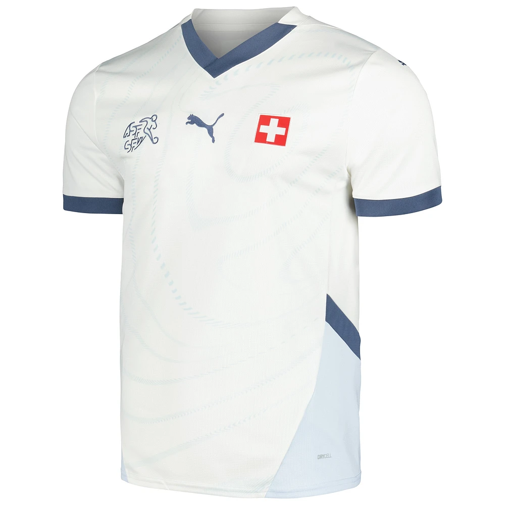 Men's Puma  White Switzerland National Team 2024 Away Replica Jersey