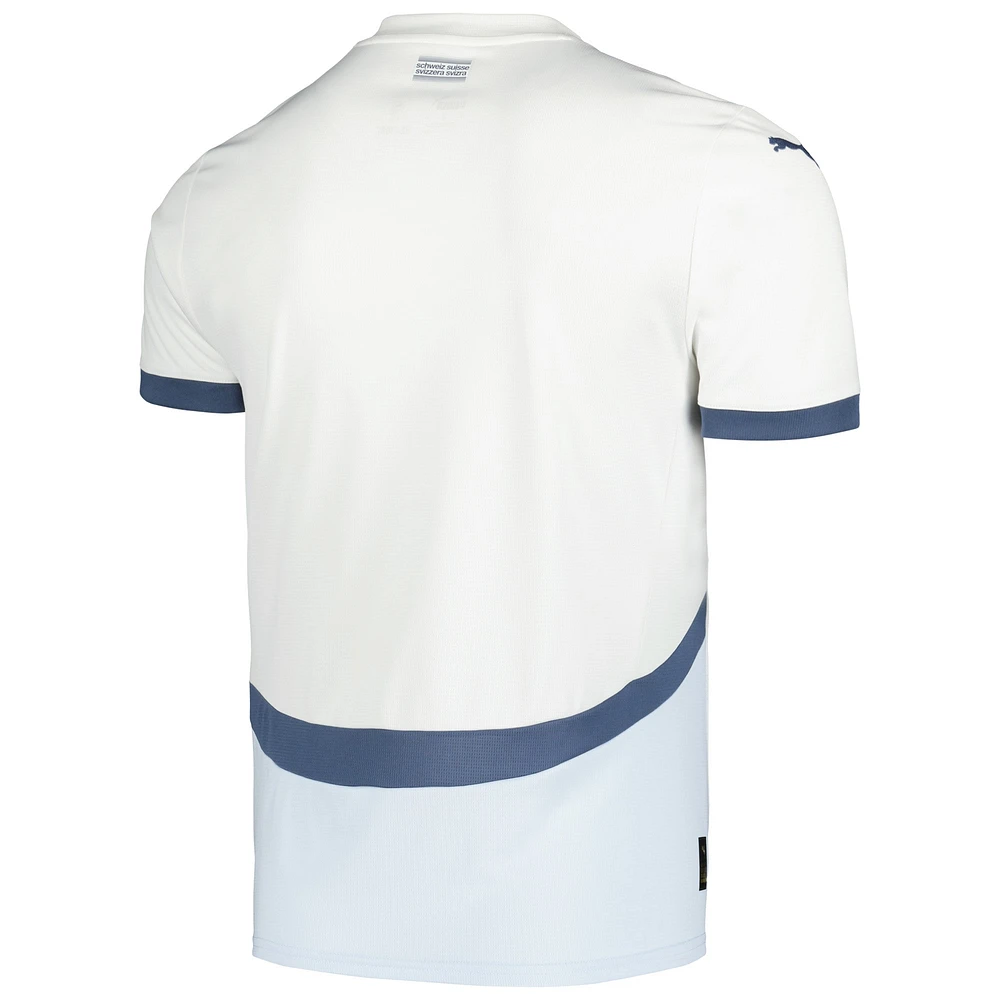 Men's Puma  White Switzerland National Team 2024 Away Replica Jersey