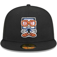 Men's New Era Black Syracuse Mets Theme Nights Clocks  59FIFTY Fitted Hat