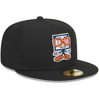 Men's New Era Black Syracuse Mets Theme Nights Clocks  59FIFTY Fitted Hat