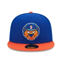 Men's New Era Blue/Orange Syracuse Mets Marvel x Minor League 59FIFTY Fitted Hat