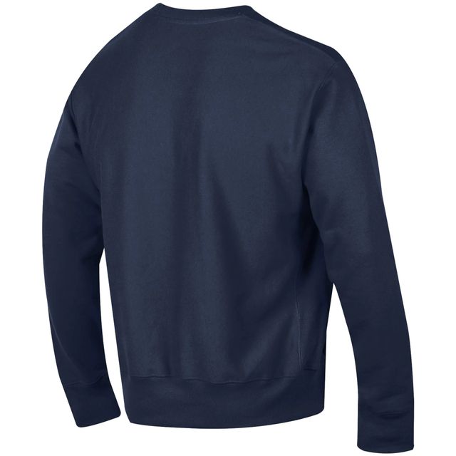 Sweat-shirt à armure inversée Champion bleu marine Syracuse orange pour homme