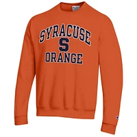 Men's Champion Orange Syracuse High Motor Pullover Sweatshirt
