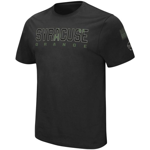 T-shirt pour homme Colosseum Black Syracuse Orange Big & Tall OHT Military Appreciation Informer