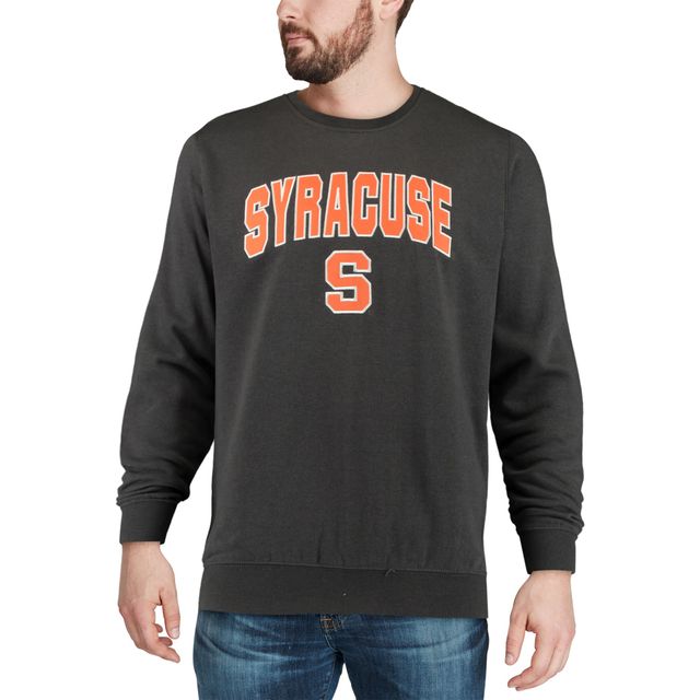Colosseum Charcoal Syracuse Orange Arch & Logo Crew Sweatshirt Homme