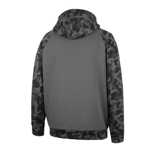 Colosseum Charcoal Syracuse Orange OHT Military Appreciation Camo Stack Raglan Sweat à capuche pour homme