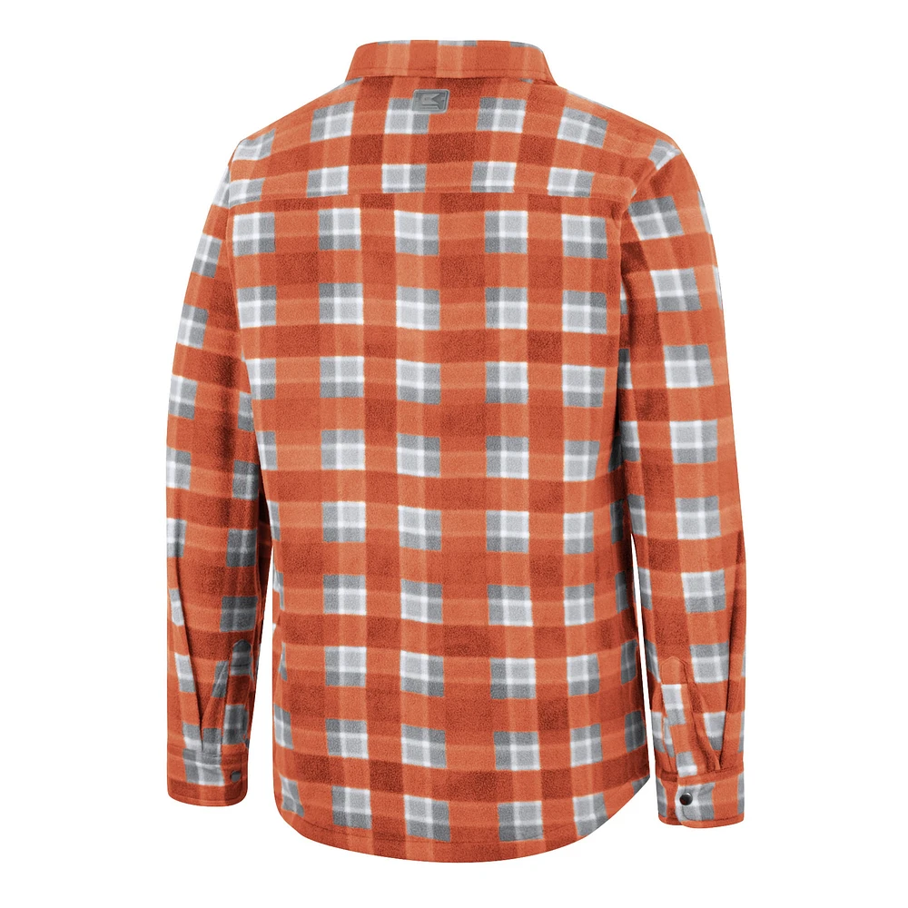 Men's Colosseum Orange Syracuse Ellis Full-Snap Jacket
