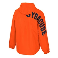 Men's Colosseum  Orange Syracuse Reloaded Anorak Half-Zip Jacket