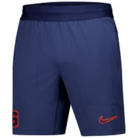 Men's Nike Navy Syracuse Orange 2024/25 Sideline Performance Woven Shorts