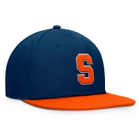 Casquette Snapback Orange Syracuse pour homme Top of the World bleu marine