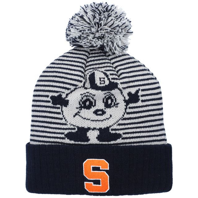 Top of the World Navy Syracuse Orange Line Up Tricot à revers avec pompon pour hommes