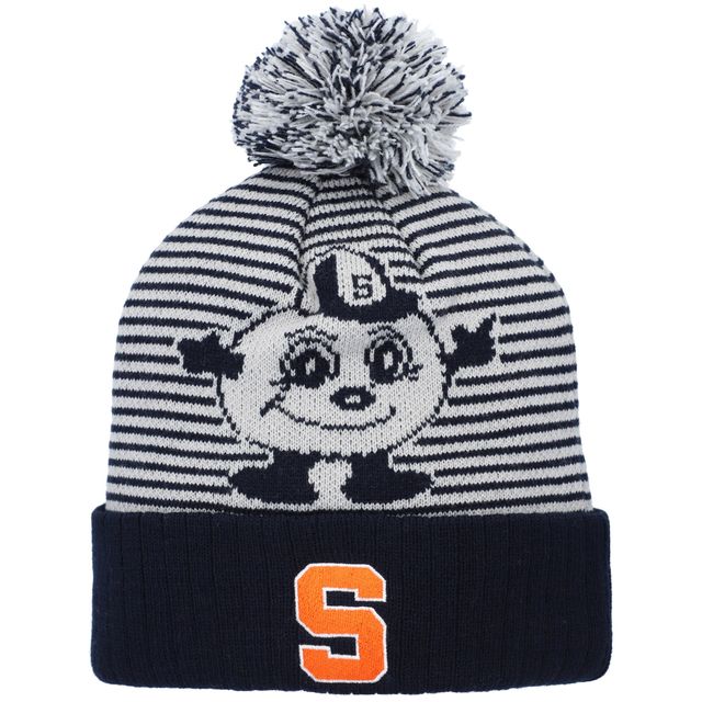 Top of the World Navy Syracuse Orange Line Up Tricot à revers avec pompon pour hommes