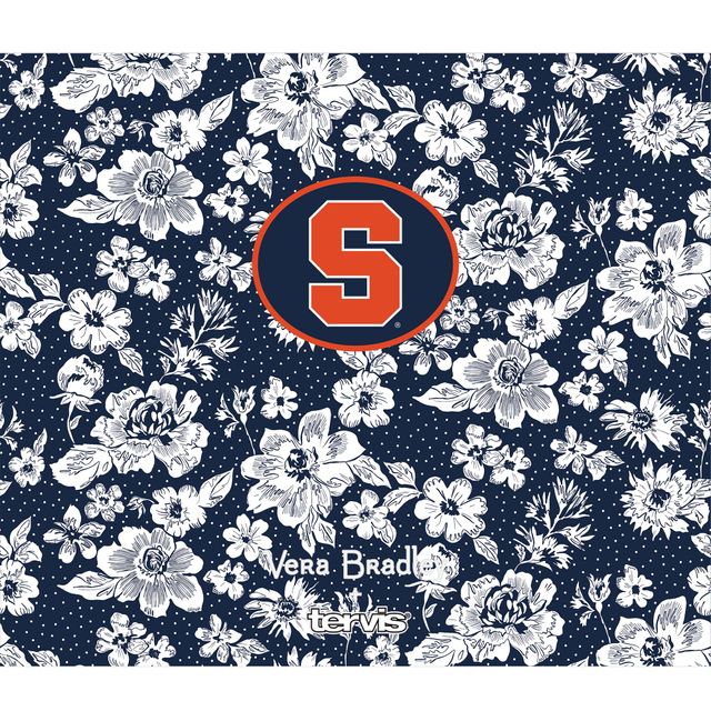 Vera Bradley x Tervis Syracuse Orange 24 oz. Bouteille à large ouverture avec couvercle de luxe