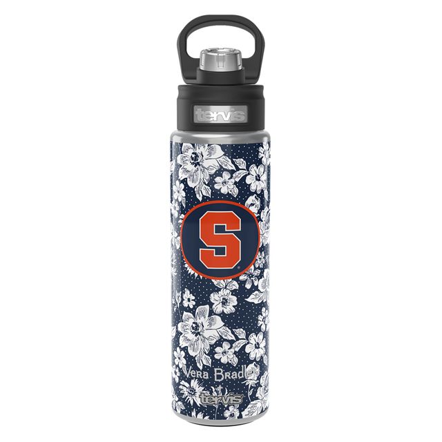 Vera Bradley x Tervis Syracuse Orange 24 oz. Bouteille à large ouverture avec couvercle de luxe
