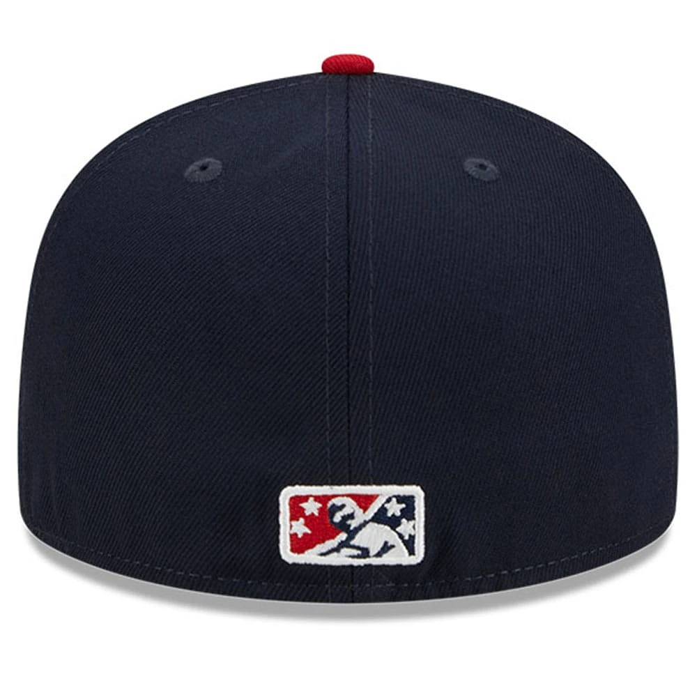 Men's New Era Navy Tacoma Rainiers Big League Chew Team 59FIFTY Fitted Hat