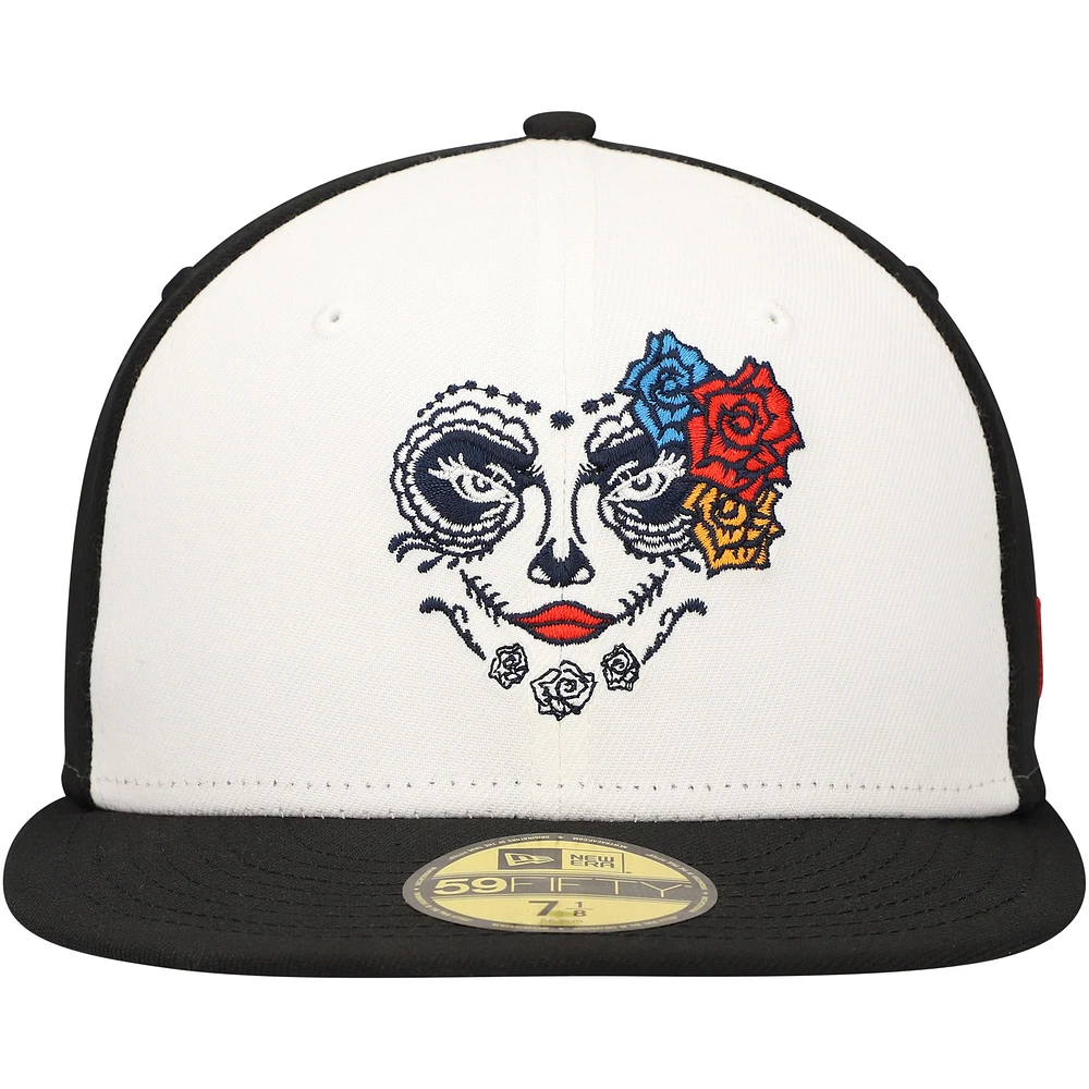 Men's New Era White Familia De Tacoma Copa La Diversion 59FIFTY Fitted Hat
