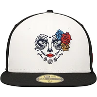 Men's New Era White Familia De Tacoma Copa La Diversion 59FIFTY Fitted Hat