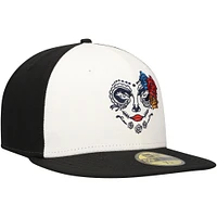 Men's New Era White Familia De Tacoma Copa La Diversion 59FIFTY Fitted Hat