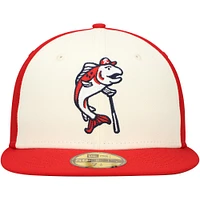 Men's New Era White Tacoma Rainiers Authentic Collection 59FIFTY Fitted Hat