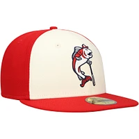 Men's New Era White Tacoma Rainiers Authentic Collection 59FIFTY Fitted Hat