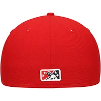 Men's New Era White Tacoma Rainiers Authentic Collection 59FIFTY Fitted Hat