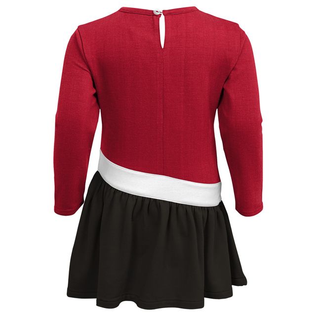 Robe en jersey tri-mélange rouge/étain Tampa Bay Buccaneers Heart to pour fille