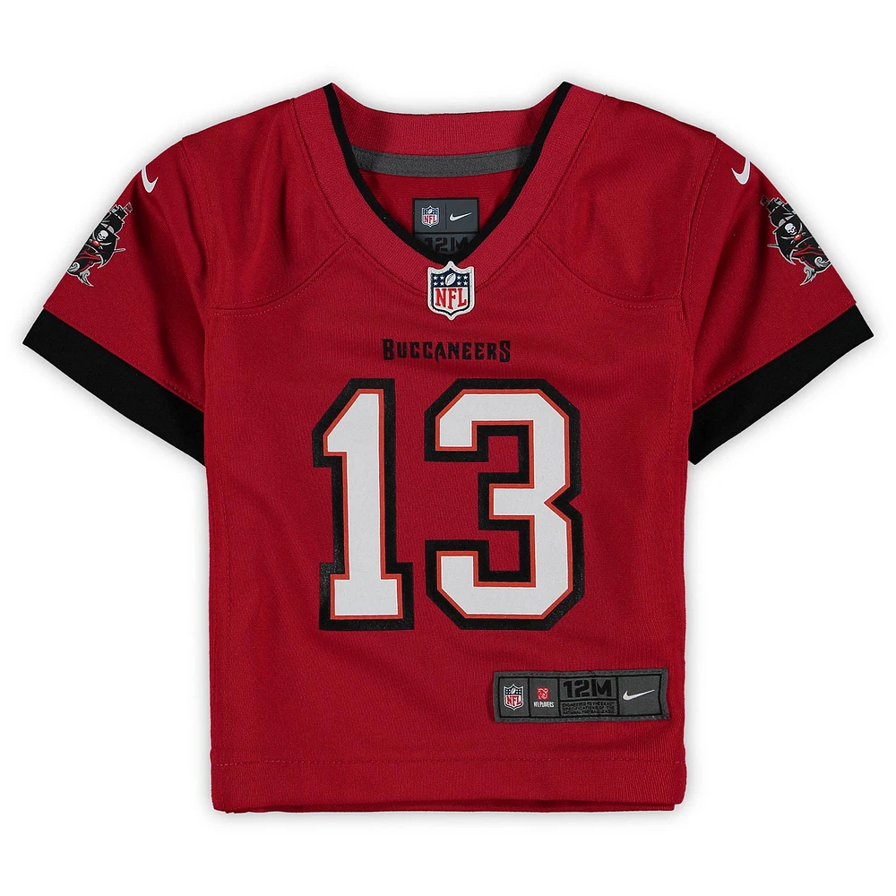 Maillot de match Nike Mike Evans Tampa Bay Buccaneers rouge pour bébé