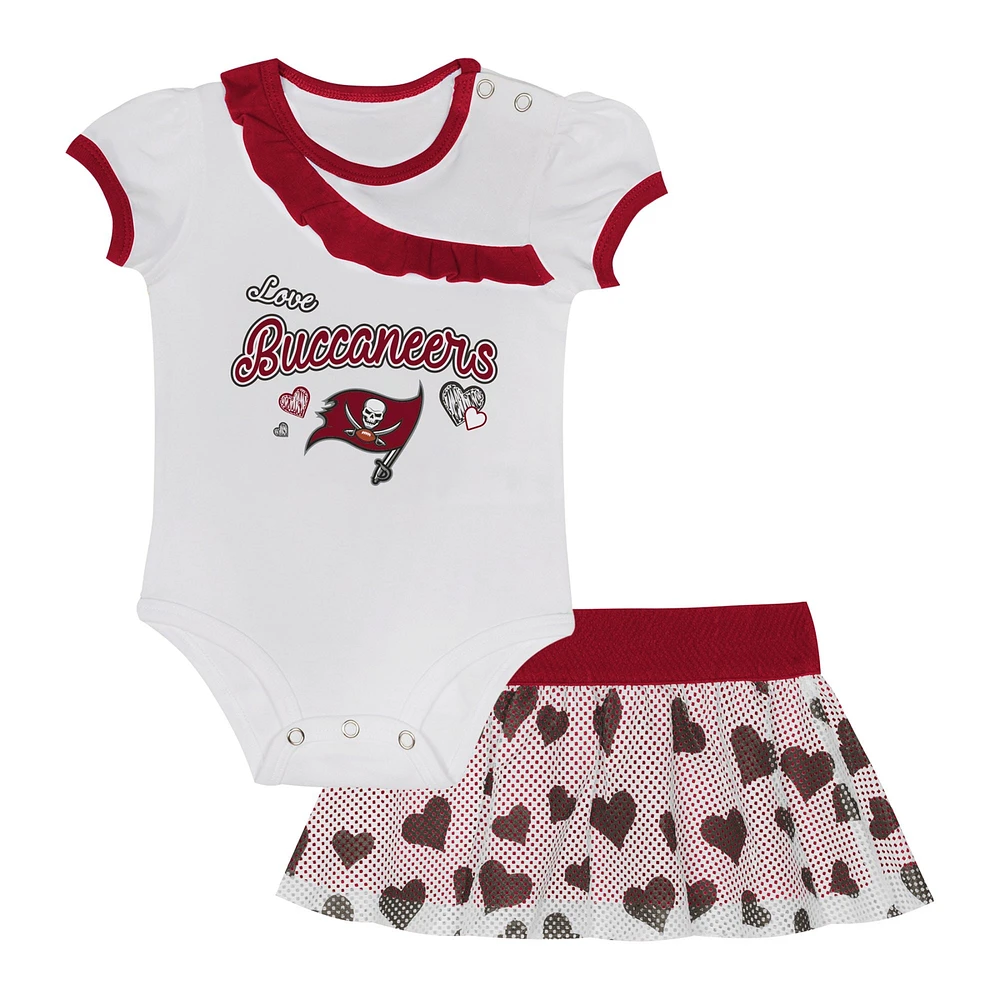 Infant Tampa Bay Buccaneers Love My Team Bodysuit & Skirt Set