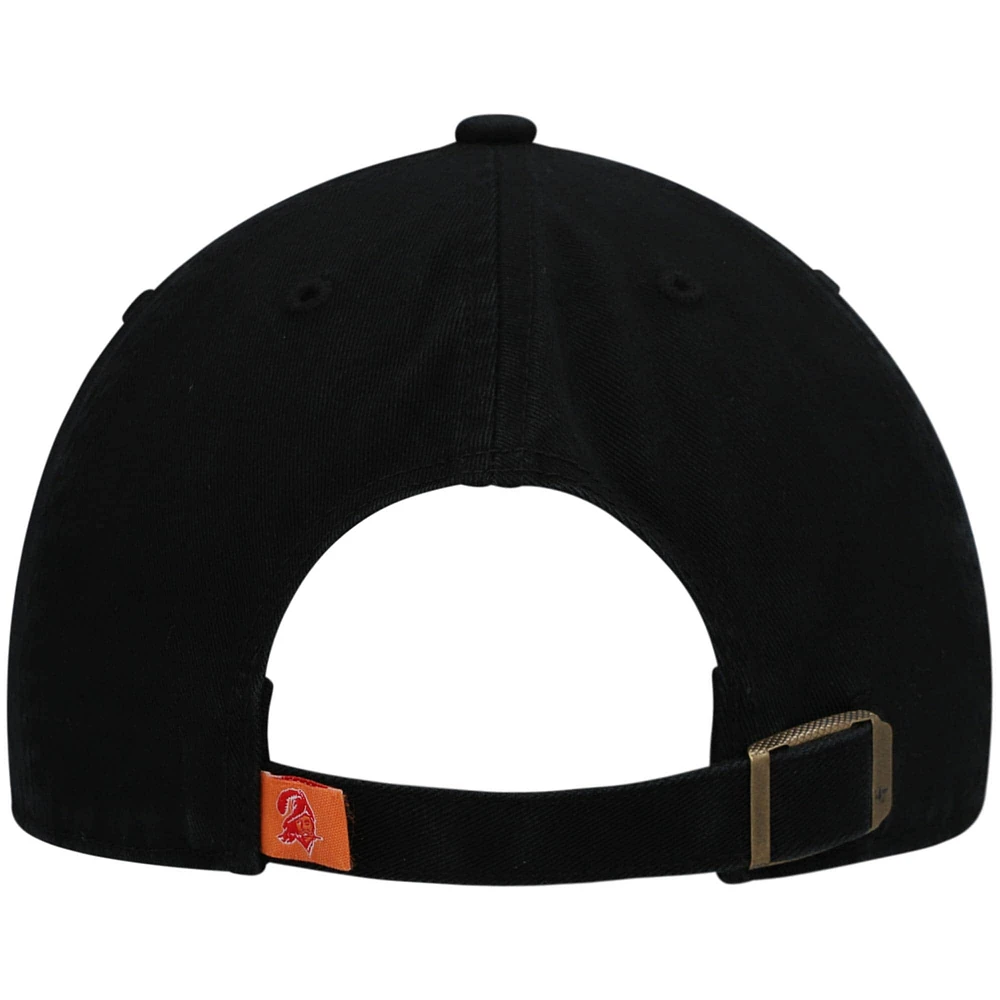 Men's '47 Black Tampa Bay Buccaneers Clean Up Legacy Adjustable Hat