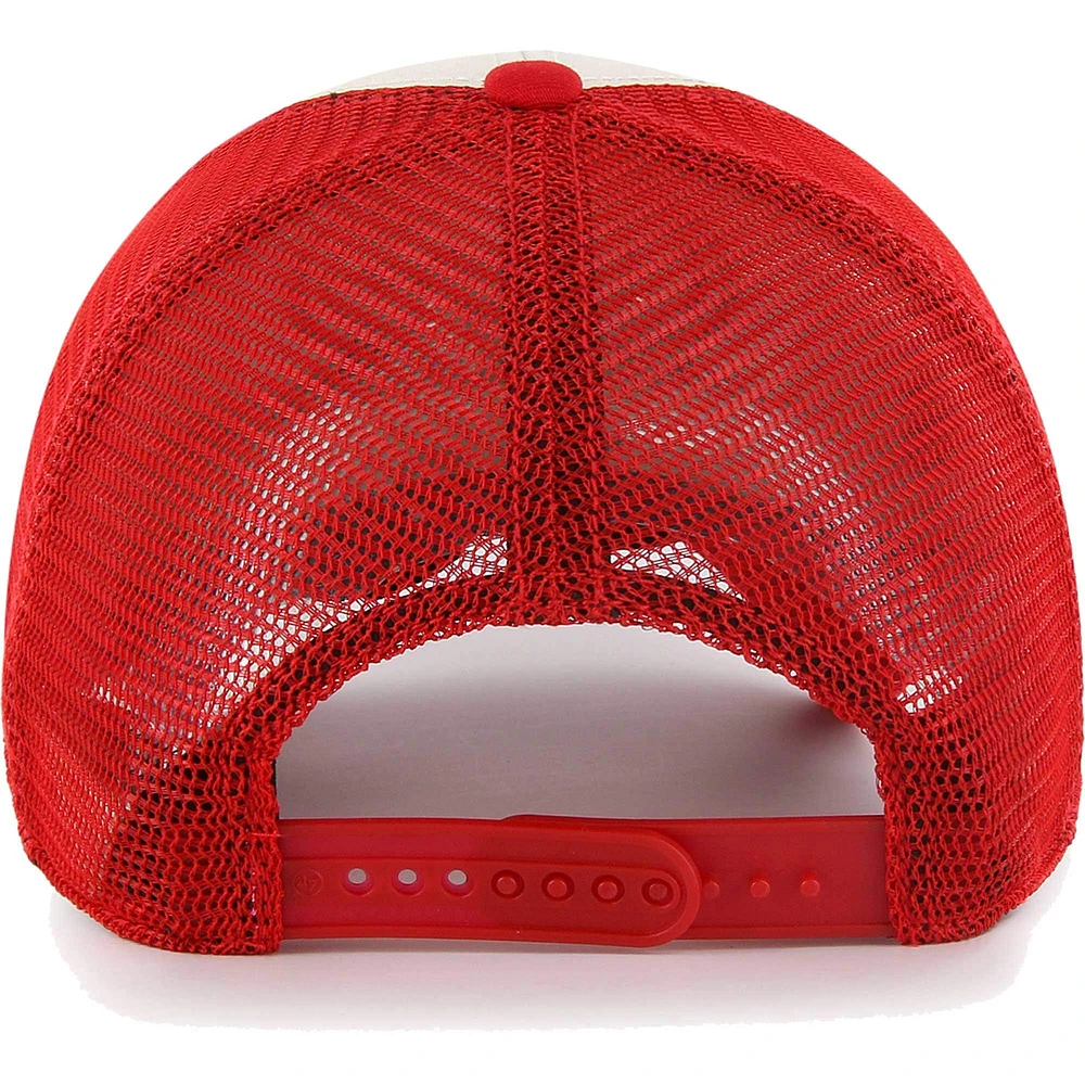 Men's '47 Cream Tampa Bay Buccaneers Breakout MVP Trucker Adjustable Hat