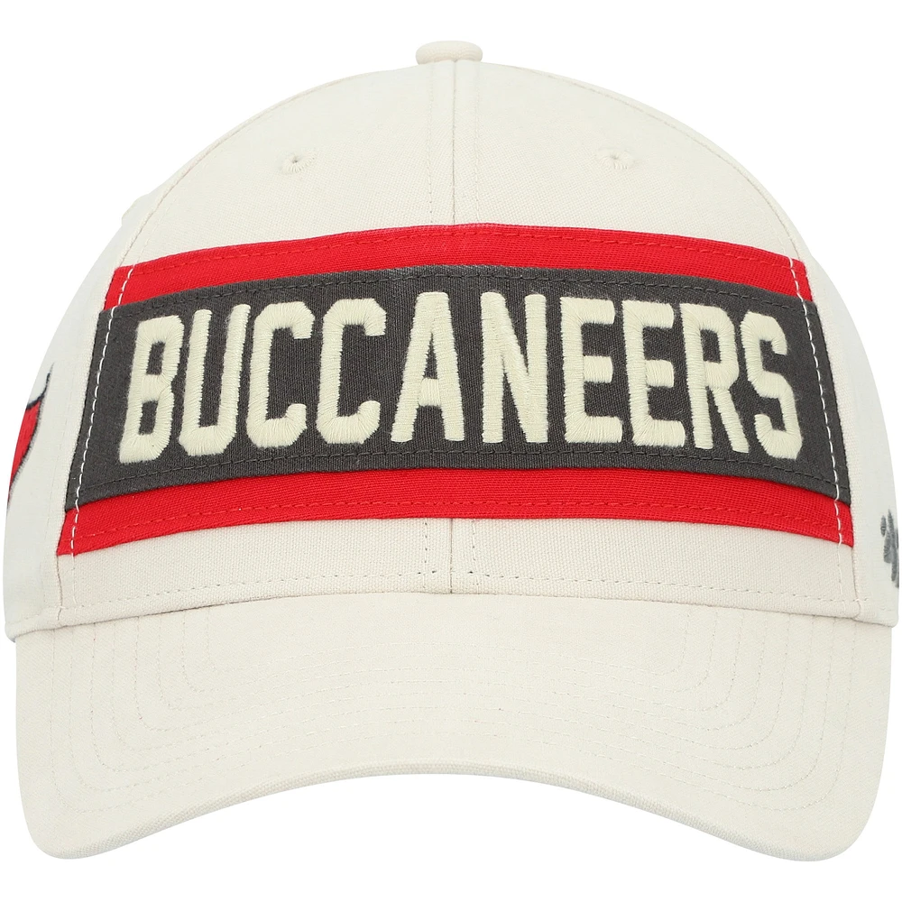 Men's '47 Cream Tampa Bay Buccaneers Crossroad MVP Adjustable Hat