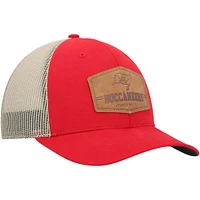 Men's '47 Red/Natural Tampa Bay Buccaneers Rawhide Trucker Adjustable Hat