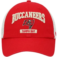 Men's '47 Red/White Tampa Bay Buccaneers Morgantown Trucker Clean Up Snapback Hat