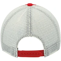 Men's '47 Red/White Tampa Bay Buccaneers Morgantown Trucker Clean Up Snapback Hat