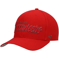 Men's '47 Red Tampa Bay Buccaneers Street Script MVP Snapback Hat