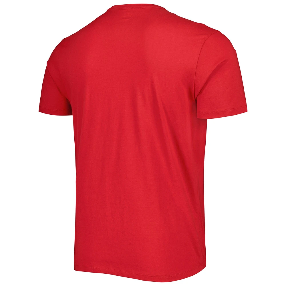 T-shirt '47 Red Tampa Bay Buccaneers Wordmark Rider Franklin pour homme