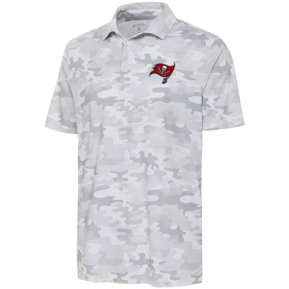 Men's Antigua White Tampa Bay Buccaneers Collide Polo