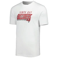 Concepts Sport Ensemble de nuit T-shirt et short Downfield Tampa Bay Buccaneers Charbon bois/Blanc pour homme