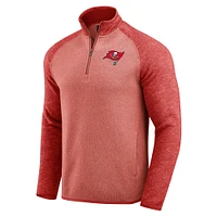 Men's Darius Rucker Collection by Fanatics Red Tampa Bay Buccaneers Tonal Quarter-Zip Jacket