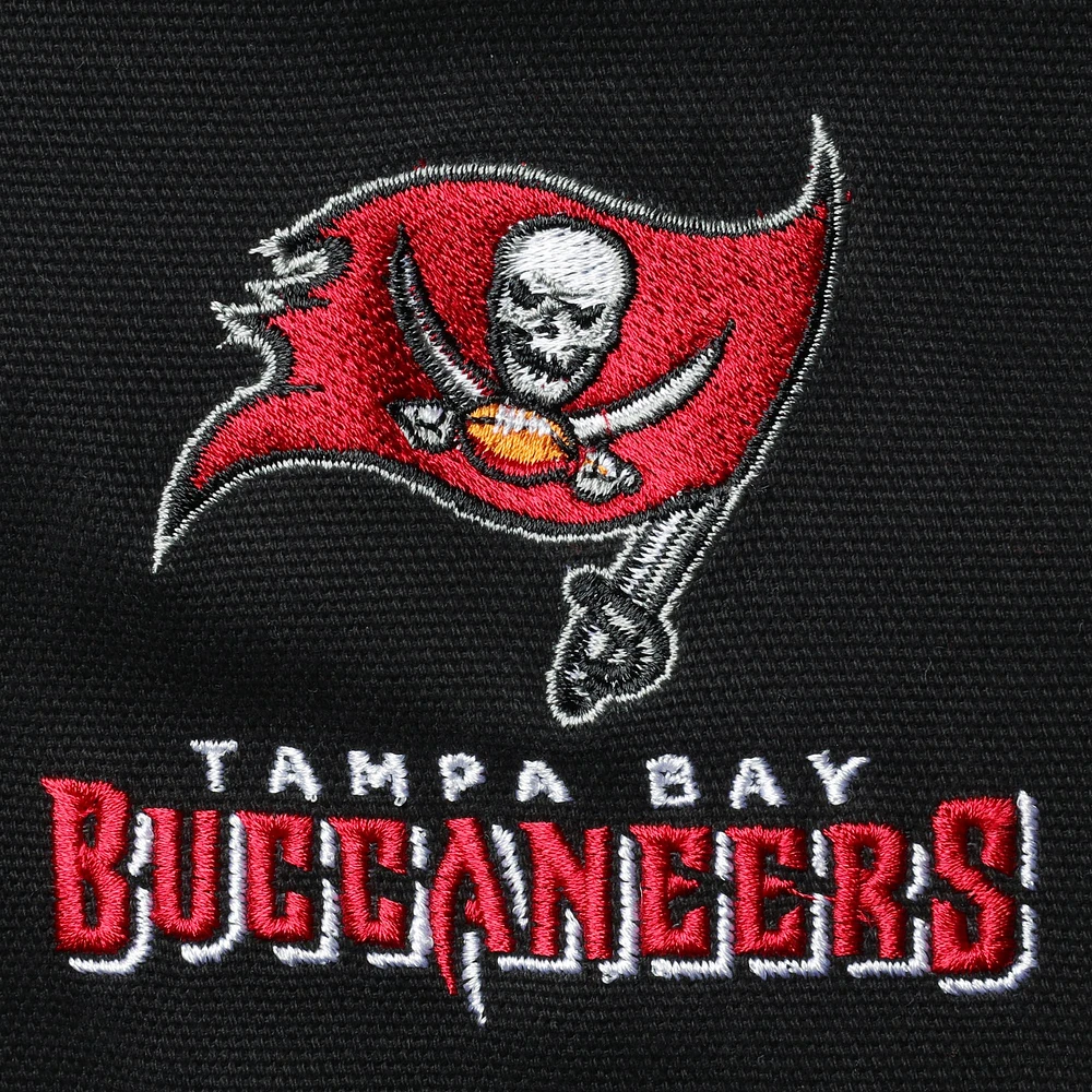 Men's Dunbrooke Black Tampa Bay Buccaneers Dakota Cotton Canvas Hooded Jacket