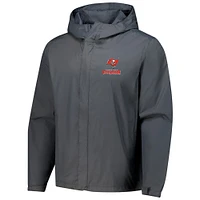 Men's Dunbrooke Graphite Tampa Bay Buccaneers Tropic Waterproof Packable Full-Zip Hoodie Jacket
