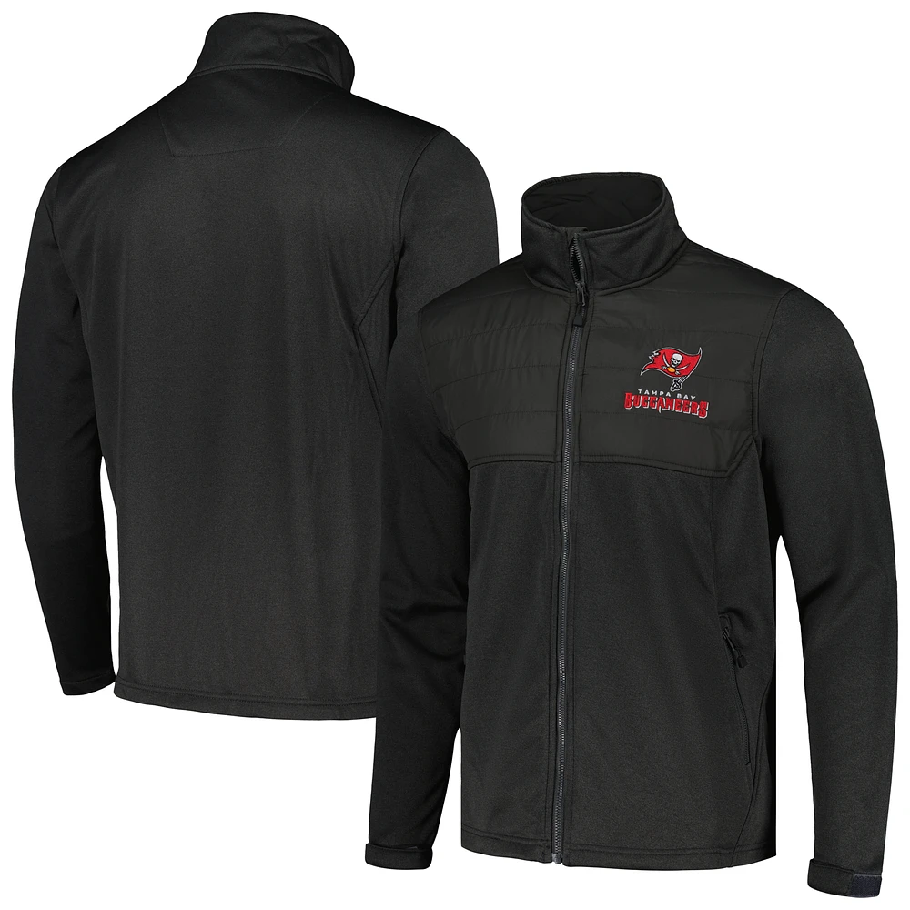 Men's Dunbrooke Heather Black Tampa Bay Buccaneers Explorer Tech Full-Zip Jacket