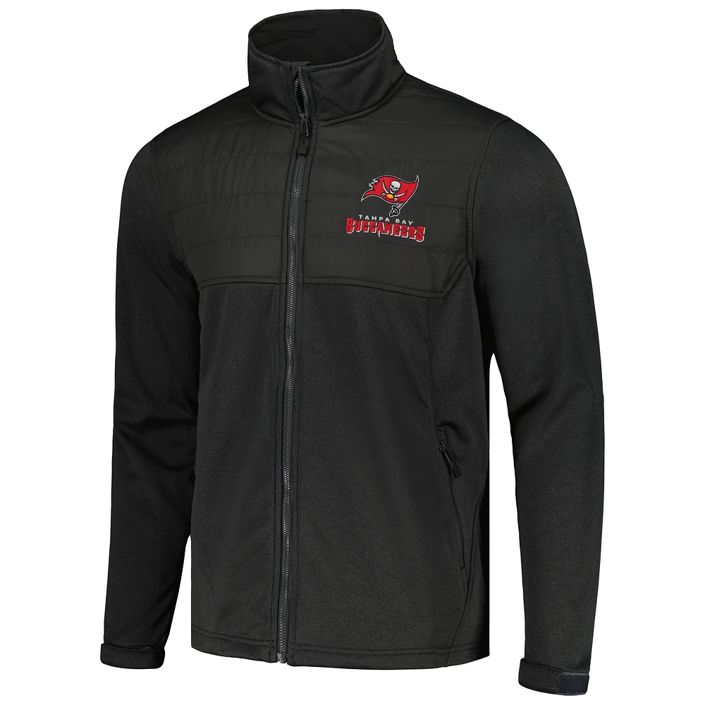 Men's Dunbrooke Heather Black Tampa Bay Buccaneers Explorer Tech Full-Zip Jacket