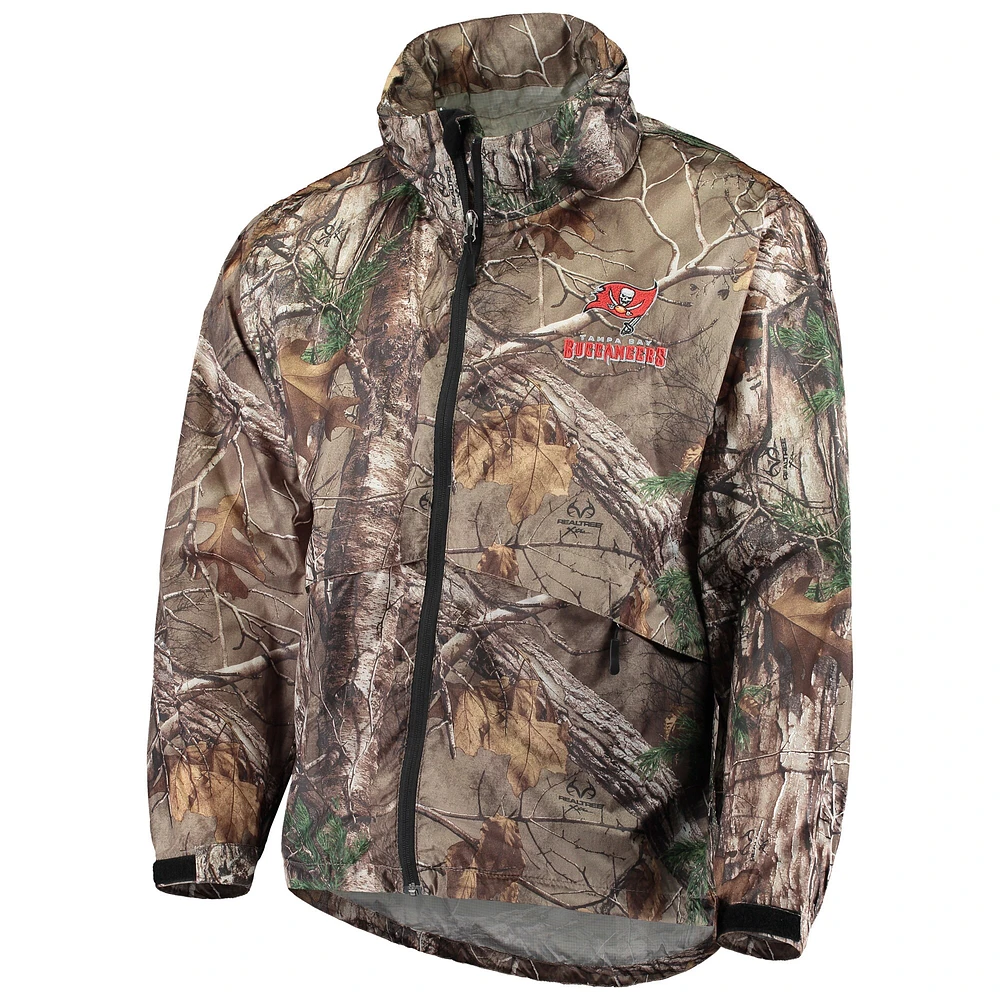 Men's Dunbrooke Realtree Camo Tampa Bay Buccaneers Circle Sportsman Waterproof Packable Full-Zip Jacket