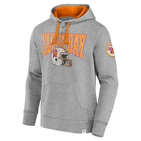Men's Fanatics  Heather Gray Tampa Bay Buccaneers Label Maker Pullover Hoodie