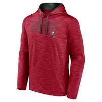Men's Fanatics Heather Red Tampa Bay Buccaneers Hook and Ladder Pullover Hoodie