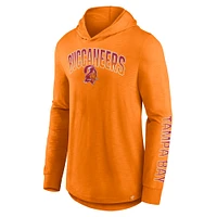 T-shirt à capuche manches longues Fanatics Orange Tampa Bay Buccaneers Front Runner pour hommes
